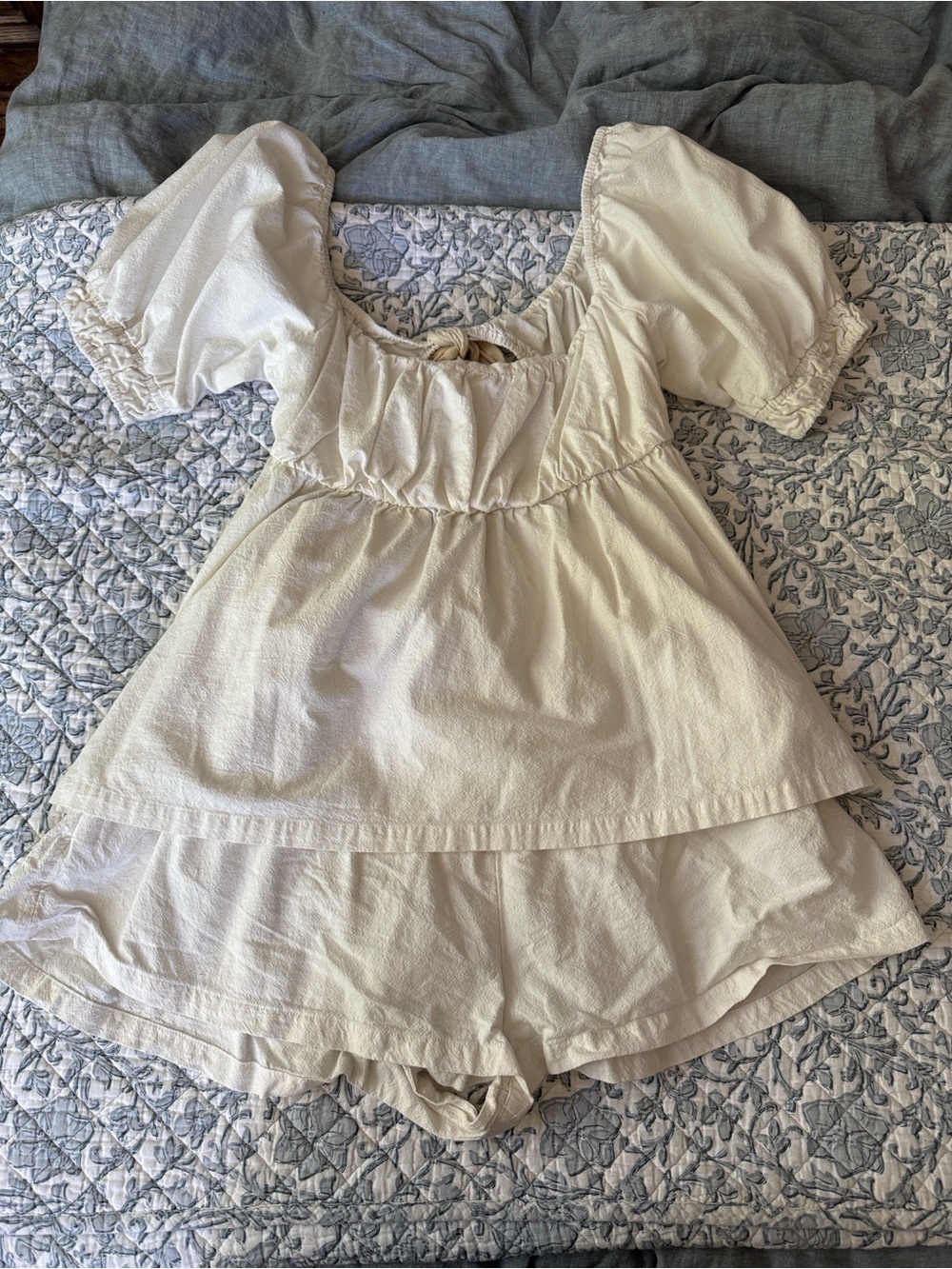 Free People Donnie Short Set - White